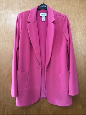 New! Joseph Ribkoff size 8  Pink Open-Front Blazer Jacket